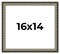 16x14 Solid Wood Antique Picture Frame with UV-Resistant Acrylic & Acid-Free Backing, Available in 4 Finishes: Bronze, Gold, Silver, and Gold with Black